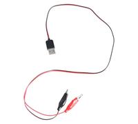 AOOOWER Practical USB Power Transfer Cable with Two Clips 5V 1.5A Equal Voltages 60cm 23.6in Clip Connector Cable