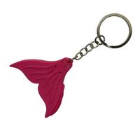 AOOOWER Silicone Mermaids Tail Keychain Pendant Stylish Diving Theme Keyring Soft Touch Decorative Key Rings for Bags