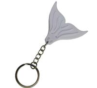 AOOOWER Silicone Mermaids Tail Keychain Pendant Stylish Diving Theme Keyring Soft Touch Decorative Key Rings for Bags