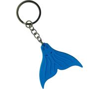 AOOOWER Silicone Mermaids Tail Keychain Pendant Stylish Diving Theme Keyring Soft Touch Decorative Key Rings for Bags