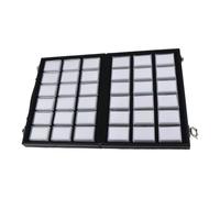 AOOOWER Stylish Rectangular Acrylic Jewelry Box with Leather Handle Compact for Displaying Accessories On-The-Go Clear Jewelry Display Box