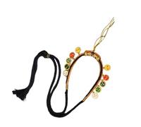 AOOOWER Tibetan Style Clavicle Chain Hand-Knitted Rope Five Gods of Wealth Charm Thangka Pendant Rope Choker for Women Men
