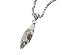 AOOOWER Vintage Wishing Stone Pendant Necklace Fashion Clavicle Chain Statement Sweater Chain Jewelry Adjustable Collar Necklace