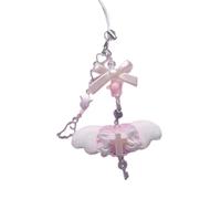 AOOOWER Wing Phone Pendant Stylish Acrylic Cellphone Chain Cord Unique Suitable for Various, 13cm, alloy, No Gemstone