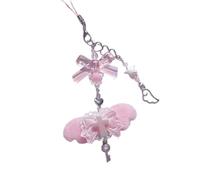 AOOOWER Wing Phone Pendant Stylish Acrylic Cellphone Chain Cord Unique Suitable for Various, 13cm, alloy, No Gemstone