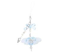 AOOOWER Wing Phone Pendant Stylish Acrylic Cellphone Chain Cord Unique Suitable for Various, 13cm, alloy, No Gemstone