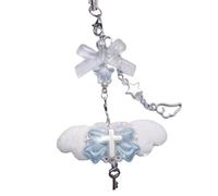 AOOOWER Wing Phone Pendant Stylish Acrylic Cellphone Chain Cord Unique Suitable for Various, 13cm, alloy, No Gemstone