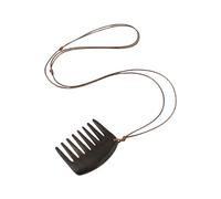 AOOOWER Wood Comb Pendant Necklace Long Rope Neckchain Adjustable Length Clavicle Chain Fashion Accessories for Women Girls