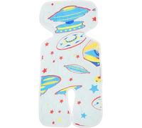AOOPOO Car Cooler Pad, Summer Stroller Liner Cooling Mat for Baby, Breathable Pram Cushion Sweat- Wicking Infant Bum Cooler Cushion for Carseat, Stroller, Baby Chair (Spacecraft)