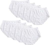AOOPOO Pack of 8 Women's 100% Cotton Disposable Briefs Large Size Underwear Disposable Hospital Maternity Panties for Pregnancy, Childbirth, Travel, Massage, M-4XL