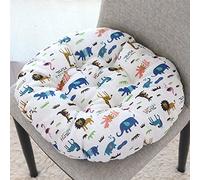 AOOPOO Set of 2 Indoor Outdoor Luxury Beautiful Garden, Dining Chair Foam Cushions Seat Pad - Round - Chair Cushion,40x40cm (Color 3)
