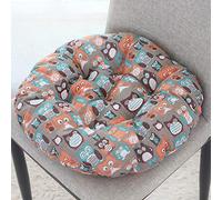 AOOPOO Set of 2 Indoor Outdoor Luxury Beautiful Garden, Dining Chair Foam Cushions Seat Pad - Round - Chair Cushion,40x40cm (Color 2)