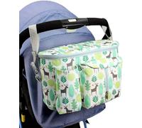 AOOPOO Universal Pram Organiser, Multi-Function Changing Organizer Waterproof Baby Stroller Bag Organizer with Cup Holder, Must-Have Pram and Stroller Accessory