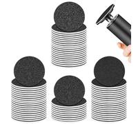 AOOSA 70 Pcs Foot File Replacement Pads for Electric Callus Remover, 80# 120# 180# Grits Round Pedicure Sanding Discs, Replaceable Sandpaper Refill Discs, Sandpaper Discs for Pedicure, Dead Skin