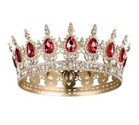 AOOSA Crown for Women, Full Round Queen Crowns, Sparkly Rhinestone Tiara, Princess Tiaras Hair Accessories for Party, Birthday, Wedding Decoration, Celebration, Costume Photo Props