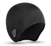 AOOSA Winter Cycling Skull Cap, Windproof Thermal Helmet Liner with Glasses Hole, Cycling Hat Under Helmet for Men Women, Warm Skull Beanie Hat for Outdoor Sports Running Skiing Riding Skating