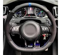 AOOSIR Steering Wheel Protector Customized Car Steering Wheel Cover Hand Sewing Braid For VW For Golf 7 For GTI For Golf MK7 For Polo For Scirocco 2015 2016 Steering Wheel Cover (Color : Style 2)