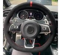AOOSIR Steering Wheel Protector Customized Car Steering Wheel Cover Hand Sewing Braid For VW For Golf 7 For GTI For Golf MK7 For Polo For Scirocco 2015 2016 Steering Wheel Cover (Color : Style 6)