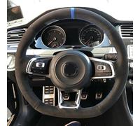 AOOSIR Steering Wheel Protector Customized Car Steering Wheel Cover Hand Sewing Braid For VW For Golf 7 For GTI For Golf MK7 For Polo For Scirocco 2015 2016 Steering Wheel Cover (Color : Style 5)