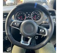 AOOSIR Steering Wheel Protector Customized Car Steering Wheel Cover Hand Sewing Braid For VW For Golf 7 For GTI For Golf MK7 For Polo For Scirocco 2015 2016 Steering Wheel Cover (Color : Style 3)