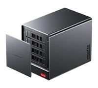 AOOSTAR WTRPro 4Bay NAS Desktop Mini PC, Ryzen7 5825U(Beyond 5700u,4.5Ghz) with 16G DDR4 512G SSD,Up to 4x22TB 3.5 SATA HDD and 2x4T M.2 NVMe storage,4K 3 screens