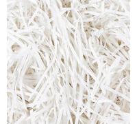AOOSU 180g Shredded Tissue Paper, White Raffia Filling for Gift Boxes, Soft Shreds for Hampers Filling and Packaging, Filler Stuffing Paper for Christmas Birthday Decor