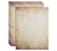 AOOSU 30 Sheets Vintage Letter Papers, A4 Old Looking/Vintage Design Craft Certificate Document Paper, Antique Aged Writing Papers Similar to Parchment Paper for Invites Letters Writing Printing DIY