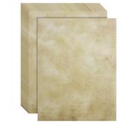 AOOSU 30 Sheets Vintage Letter Papers, A4 Old Looking/Vintage Design Craft Certificate Document Paper, Antique Aged Writing Papers Similar to Parchment Paper for Invites Letters Writing Printing DIY