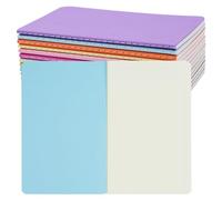 AOOSU A6 Blank Notebook - 13 Pack, Journal Bulk 13 Vibrant Colours Soft Cover Note Pads Set, Notebooks Jotter, a5 Plain Notebook for Students Travelers Making Plans, Writing Memos