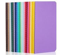AOOSU A6 Blank Notebook - 24 Pack, Journal Bulk 13 Vibrant Colours Soft Cover Note Pads Set, Notebooks Jotter, a5 Plain Notebook for Students Travelers Making Plans, Writing Memos