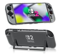 AOOSU Applicable to Switch 2 Protective Case 2025-7.9 Inch Clear TPU Cover, Soft Grip, Slim Anti-Scratch- Not Easy to Fall Off Detachable Design for Daily Gaming and Travel