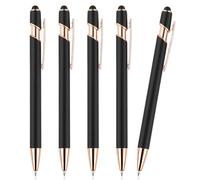 AOOSU Ballpoint Pens, Retractable Ballpoint Pens, 5PCS Funny Pen Screen Touch Stylus Pen Writing Journaling Office Supplies Funny Gift