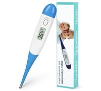 AOOSU Digital Thermometer, Oral and Axillary Electronic Thermometer, Home Precision Thermometers Adults Kids Babies, Accurate Fast Switchable Body Temperature Thermometer Buzzer Reminder Blue