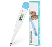 AOOSU Digital Thermometer, Oral and Axillary Electronic Thermometer, Home Precision Thermometers Adults Kids Babies, Accurate Fast Switchable Body Temperature Thermometer Buzzer Reminder Blue