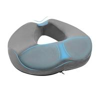 AOOSU Donut Cushion, Memory Foam Seat Cushions with Center Hole & U-Shaped Design, Cushion Support for Long Sitting, Anti-Slip Seat Cushion for Office, Gaming Chair and Car Seat Cushion Crystal Velvet