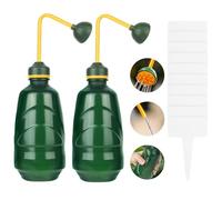 AOOSU Garden Watering Can, 2pcs 450ML Plastic Watering Can Green Plastic Squeeze Water Can, Plant Waterers Suitable for Indoor Plants Succulent Cactus Durable & Lightweight Easy Handle
