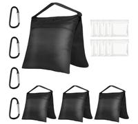 AOOSU Heavy Duty Sandbag 4PCS Gazebo Weights Sand Bags Tent Sandbags | for Gazebo Legs, Parasol Weights for Any Pop Up Tents Canopy Outdoor Patio Garden Camping Beach