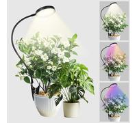 AOOSU Indoor Grow Light, Clip-On 48-LED Full-Spectrum Grow Light, 3 Lighting Modes, 10 Dimmable Levels, 360° Adjustable Gooseneck, 3/9/12-Hour Timer for Growing Indoors Energy Efficiency]