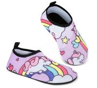 AOOSU Kids Water Shoes, Kids Swim Water Shoes Lightweight Toddlers Baby Aqua Socks, Toddler Non-Slip Quick Dry Wet Swimming Pool Shoes, Children Pool Shoes for Children Boys Girls