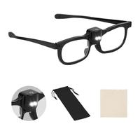 AOOSU Magnifying Glasses with Light, Magnifier Spectacles 250% Magnification Hands Free Lighted Magnifying Glass for Reading, Sewing, Close Work, Jewellers, Arts, Crafts and Hobbies