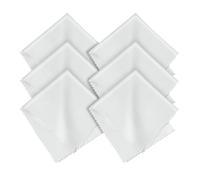 AOOSU Microfiber Glasses Cleaning Cloths 20 * 20CM, 6 Pack Microfibre Cloths of Glasses Cleaner for Phone Screen Camera Lens and Spectacles Washable, Non-Scratch, Smudge- and Lint-Free Grey