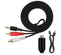 AOOSU Professional 192kHz ARC Audio Extractor ARC HDMI to 3.5mm/RCA Audio Extractor Support with HDMI/3.5 to RCA Cable for HDTV to Wired Headphone/Speaker/3.5mm Audios Sound System