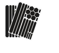 AOOSU Reflective Sticker Kit, Bicycle Reflective Tape Multi-graphic Combination, Night high Visibility Safety Suitable for Bicycles Scooters Strollers, Black