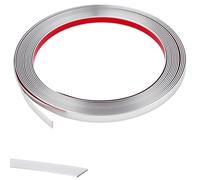AOOSU Self-Adhesive Decorative Strips, Flexible PVC Interior Decorative Strips, Waterproof Edge Sealing Decorative Peel and Stick Decor Adhesive, Suitable for Walls, Mirrior Frame Decor Silver 1CM*6M