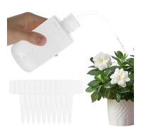 AOOSU Wash Bottle, 3pcs 250ml Bend Mouth Watering Cans Transparent Plastic Lab Narrow Mouth Squeeze Bottles, Long Nozzle Waterer with Leak-proof Ideal for Labware, Tattoo Cleaning, Plant Watering