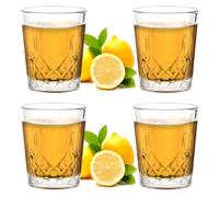 AOOTE 55ml Shot Glasses Set of 4,Cordial Glasses,Tequila Glasses,Shot Glass with Heavy Base,Clear Heavy Base Shot Glass,Clear Shot Glasses Set for Whisky,Tequila,Vodka,Spirits,Liquor
