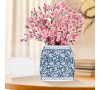 AOOTE Blue and White Porcelain Vase 3D Pop-up Flower Bouquet Greeting Card, Pop Up Birthday Cards, Mothers Day Cards Pop Up with Envelope for Mothers, Girls, Teacher, Mother's Day, Anniversary