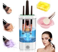 AOOTE Electric Makeup Brush Cleaner Machine,USB Automatic Makeup Brush Cleaner with Disinfection Function,Spinning Electric Cosmetic Brush Cleaner for Makeup Lovers & Professionals