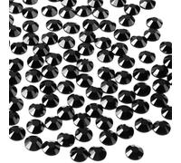 AOOTE Flatback Crystal Rhinestones, 3000pcs 5mm Resin Crystal Flat Back Rhinestones, Facets Resin Rhinestones, Bling Crystal Diamantes for DIY Nail Art & Craft Decor, Cups, Clothing, Black
