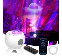AOOTE Galaxy Projector Star Projector,Starry Sky Night Light with 18 Aurora Borealis Modes,8 White Noise Machine,Remote Control Sensor Light Supports APP Control ＆Bluetooth Connection,Timer Function